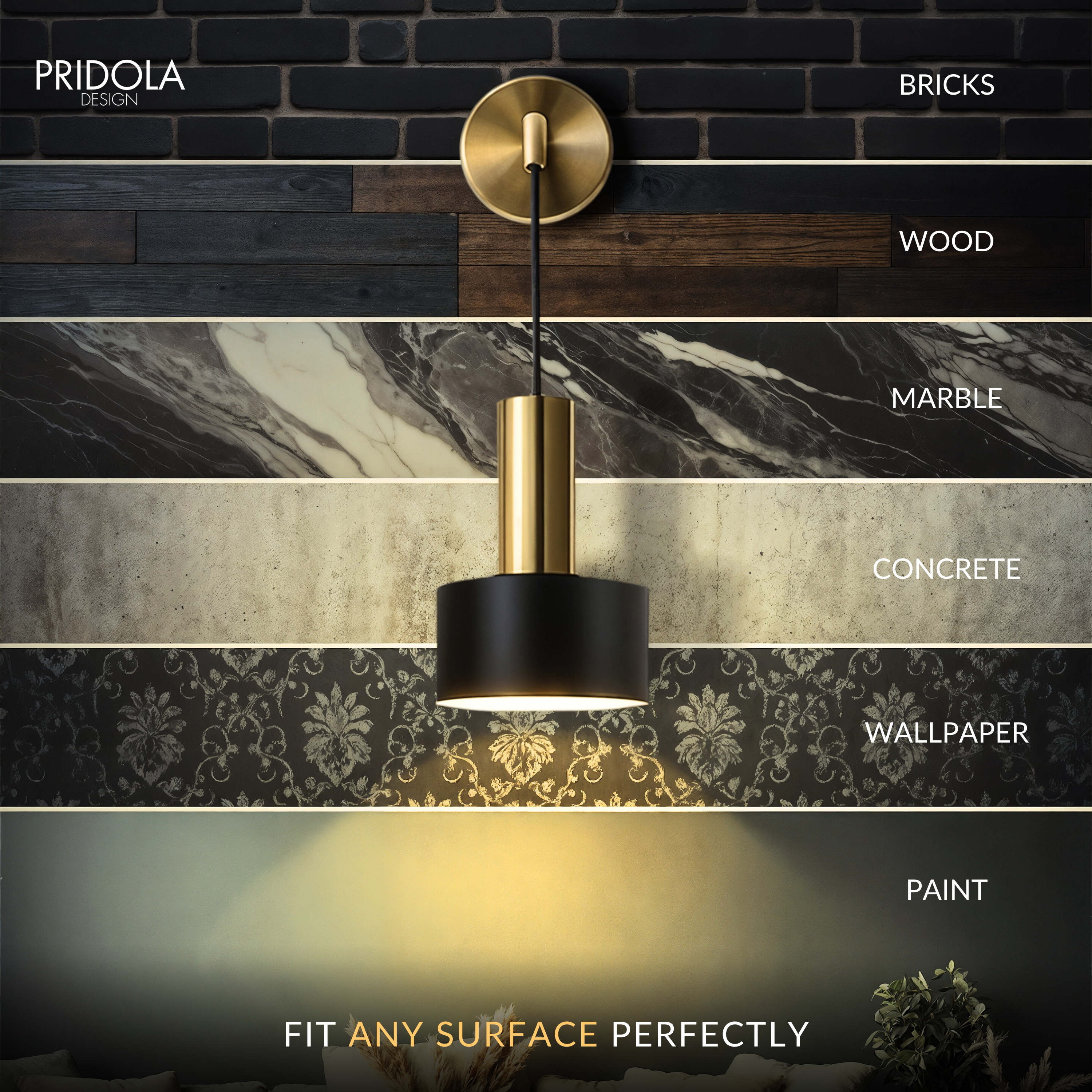 Appliques murales sans fil GLOWDROP – Lot de 2 + 2 ampoules offertes