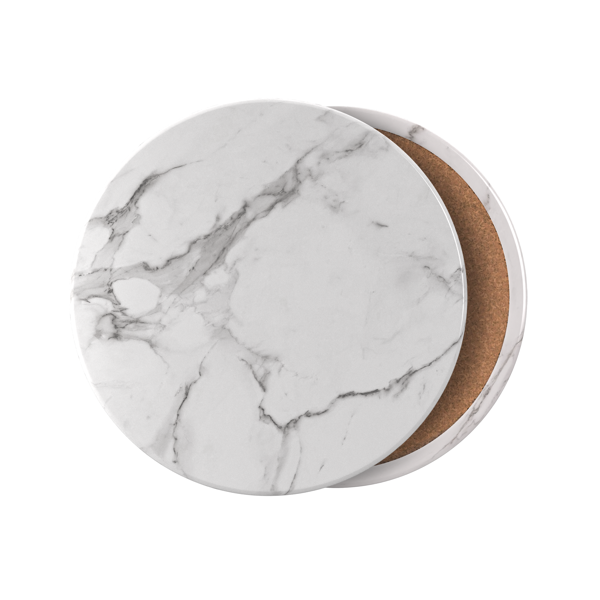 Dessous de verre en marbre – Lot de 2