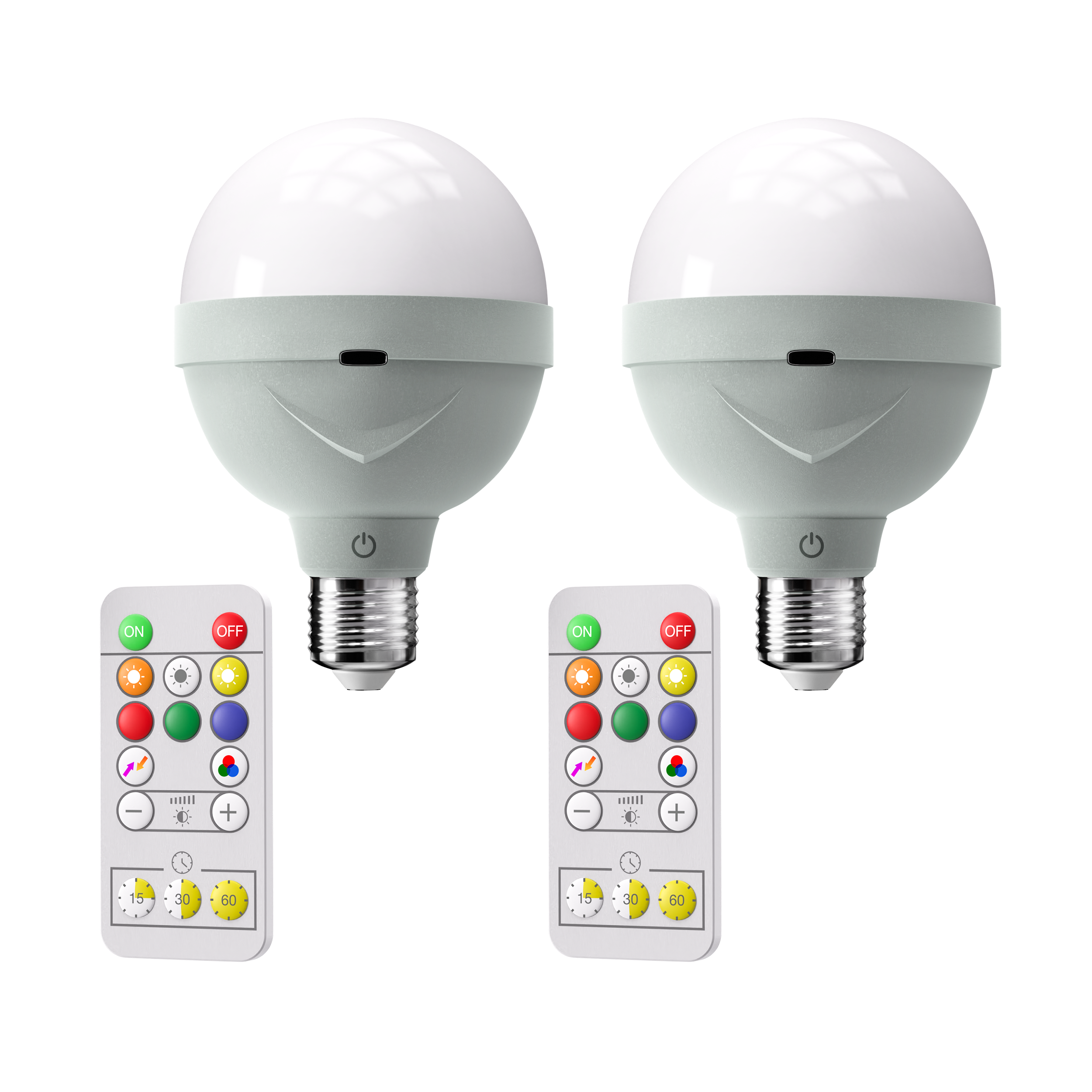 Ampoules LED Sans Fil Rechargeables Lyzia – Lot de 2