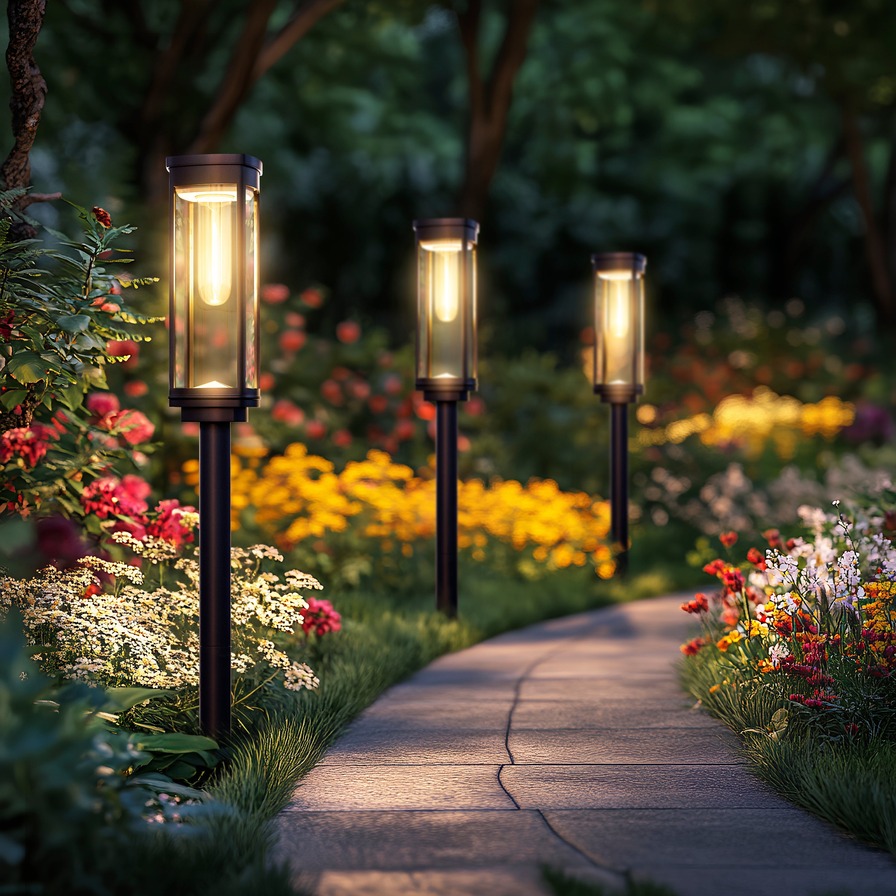 Éclairages extérieurs Solea – Balises lumineuses design