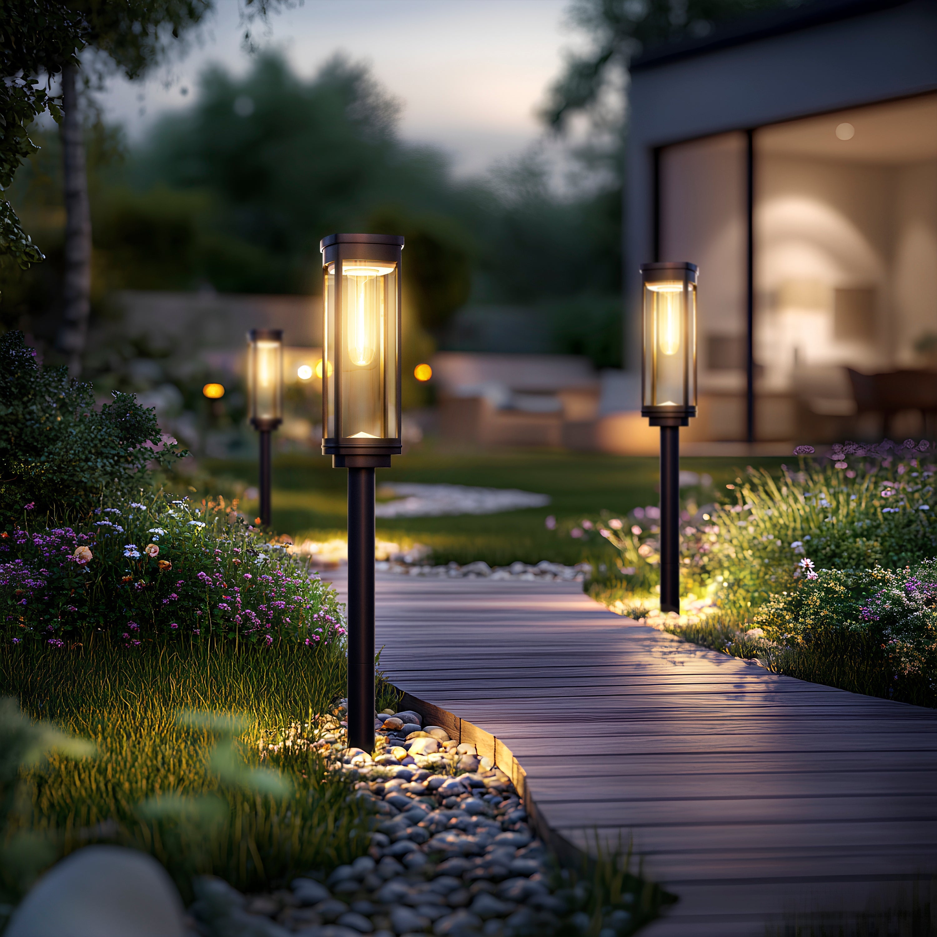 Éclairages extérieurs Solea – Balises lumineuses design
