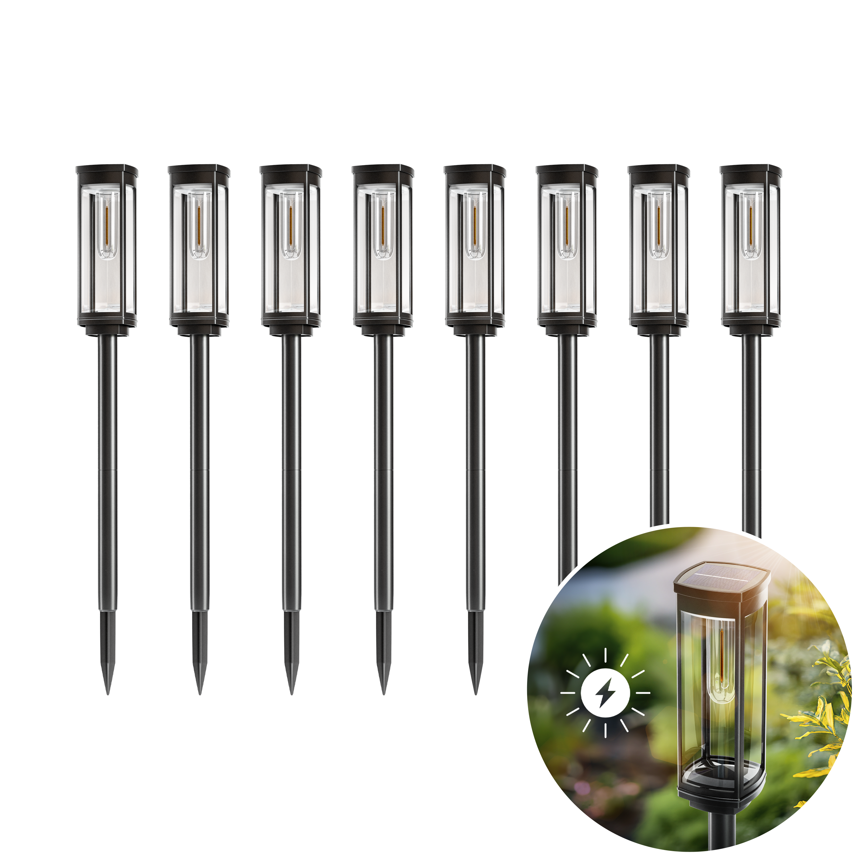 Éclairages extérieurs Solea – Balises lumineuses design