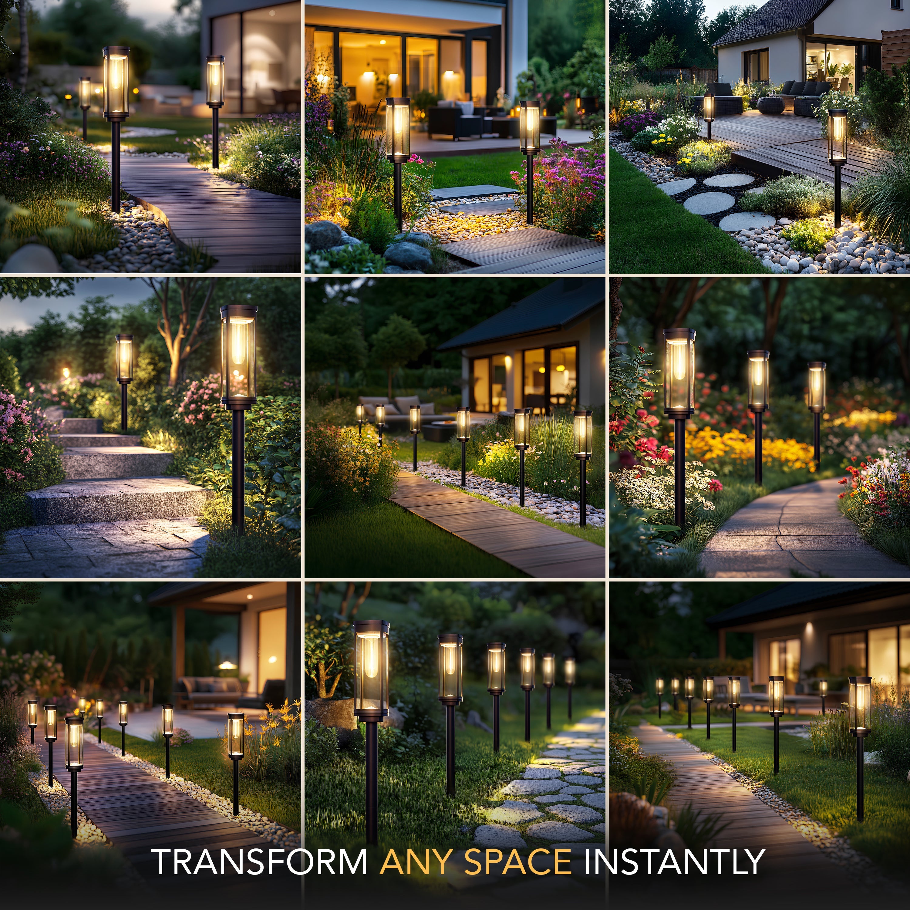 Éclairages extérieurs Solea – Balises lumineuses design