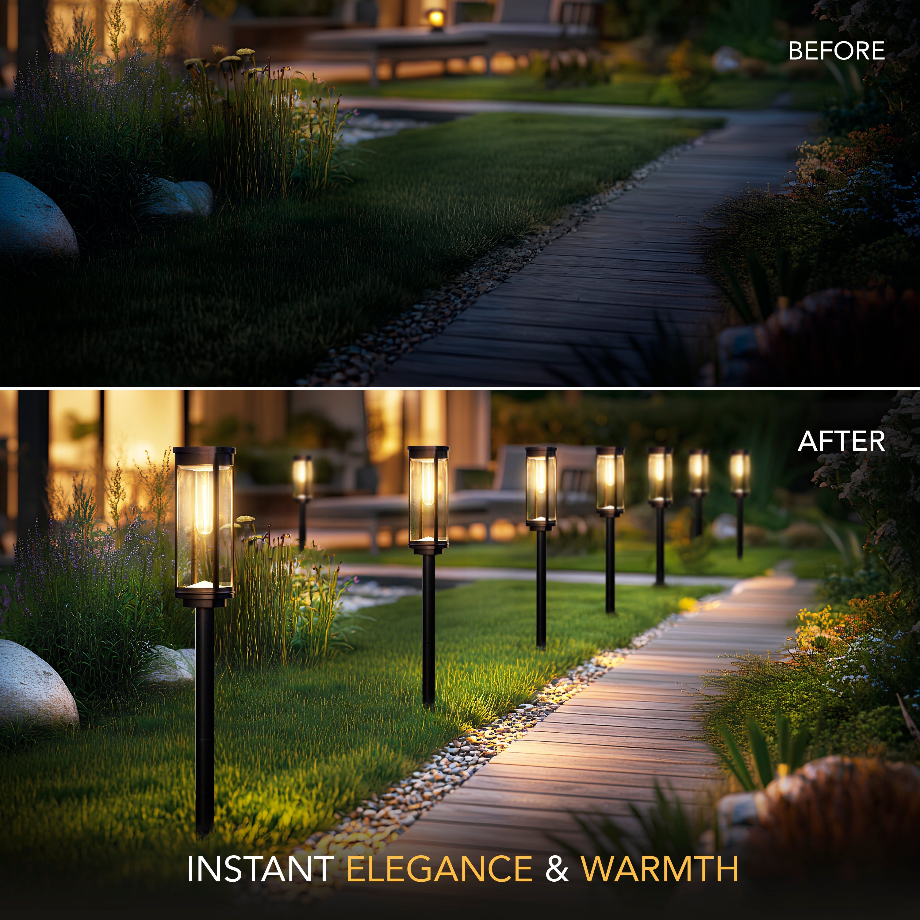 Éclairages extérieurs Solea – Balises lumineuses design