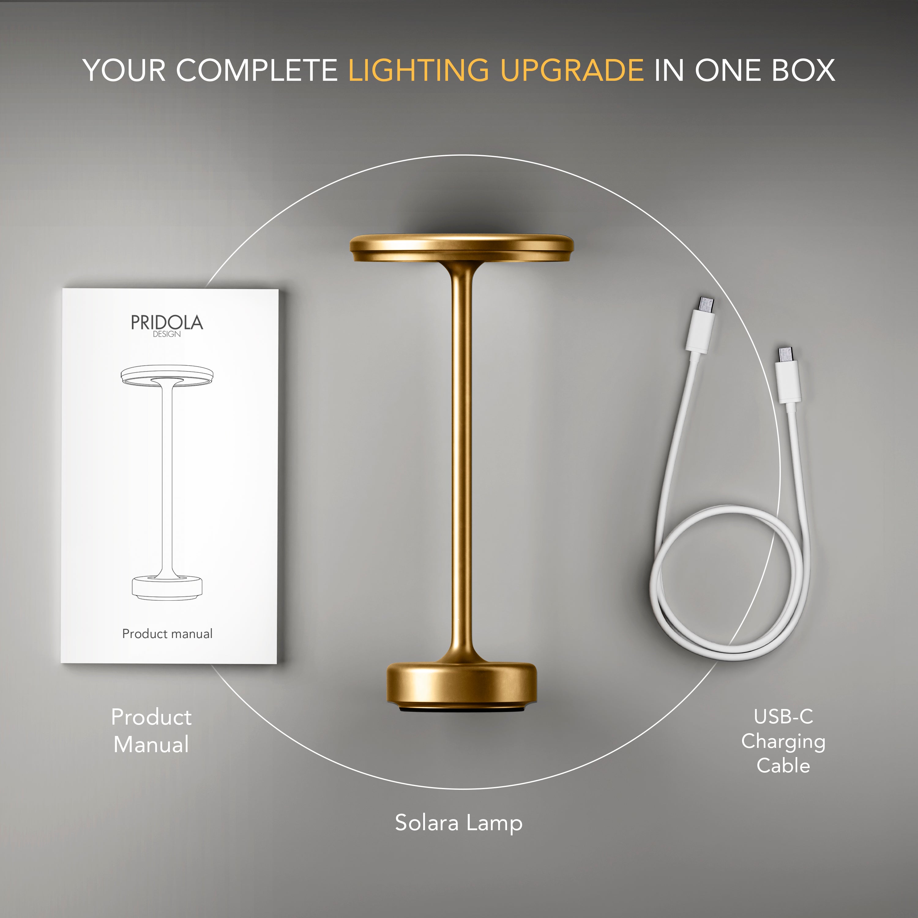 Solara – Lampe de table élégante à lumière douce
