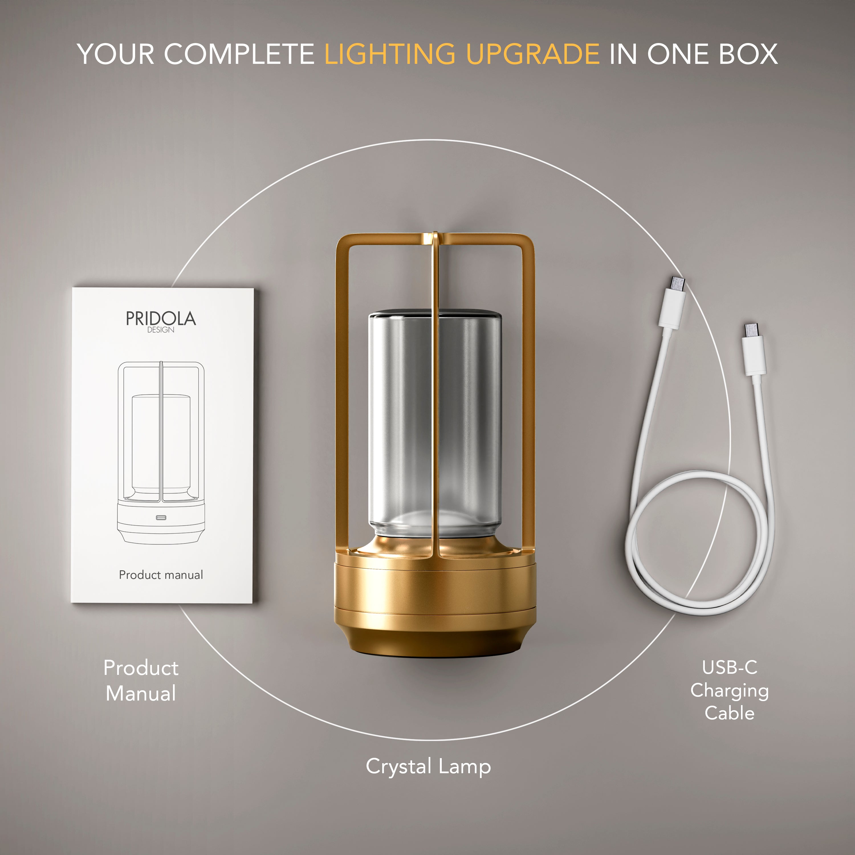 Crystal – Lampe de table effet cristal / lumière scintillante