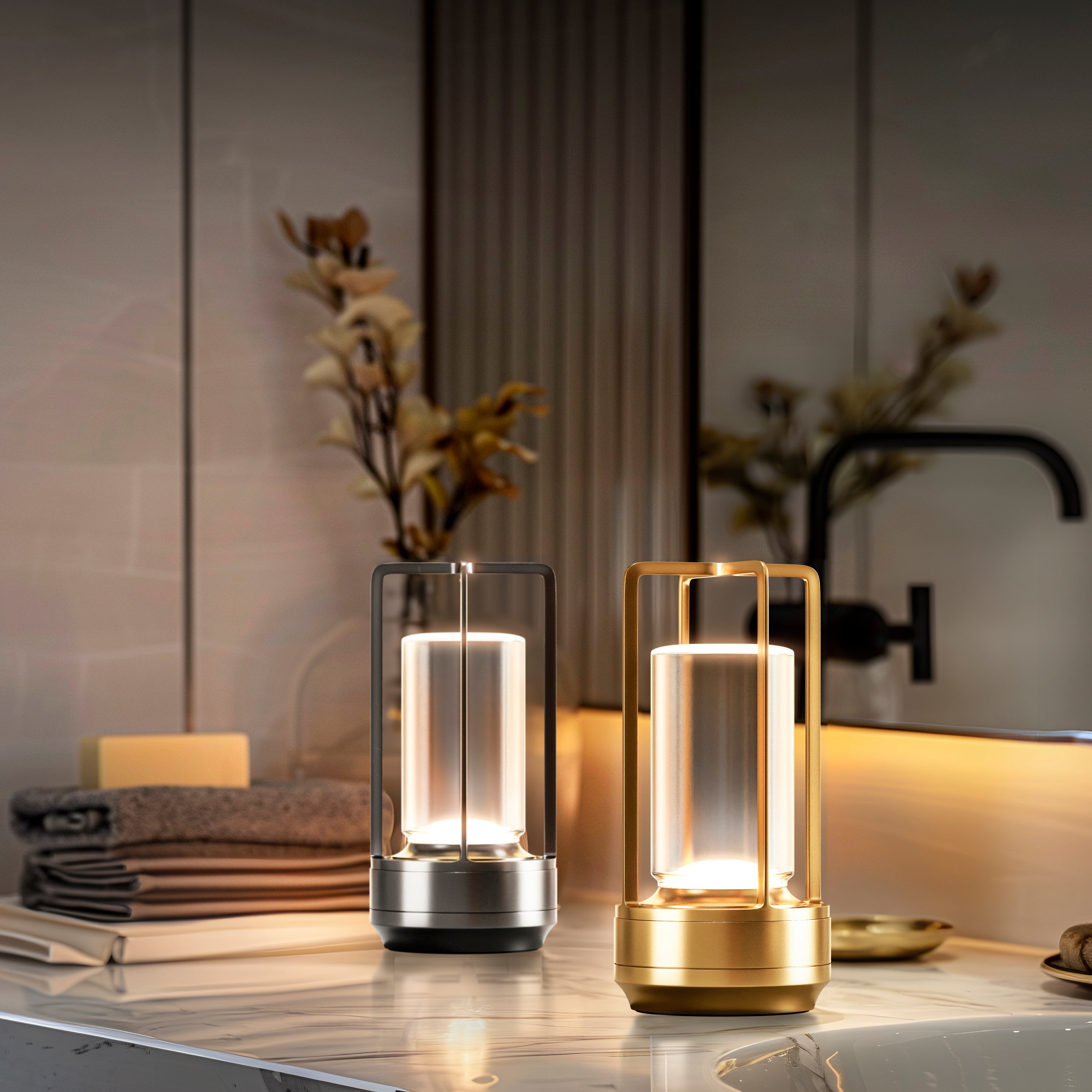 Crystal – Lampe de table effet cristal / lumière scintillante