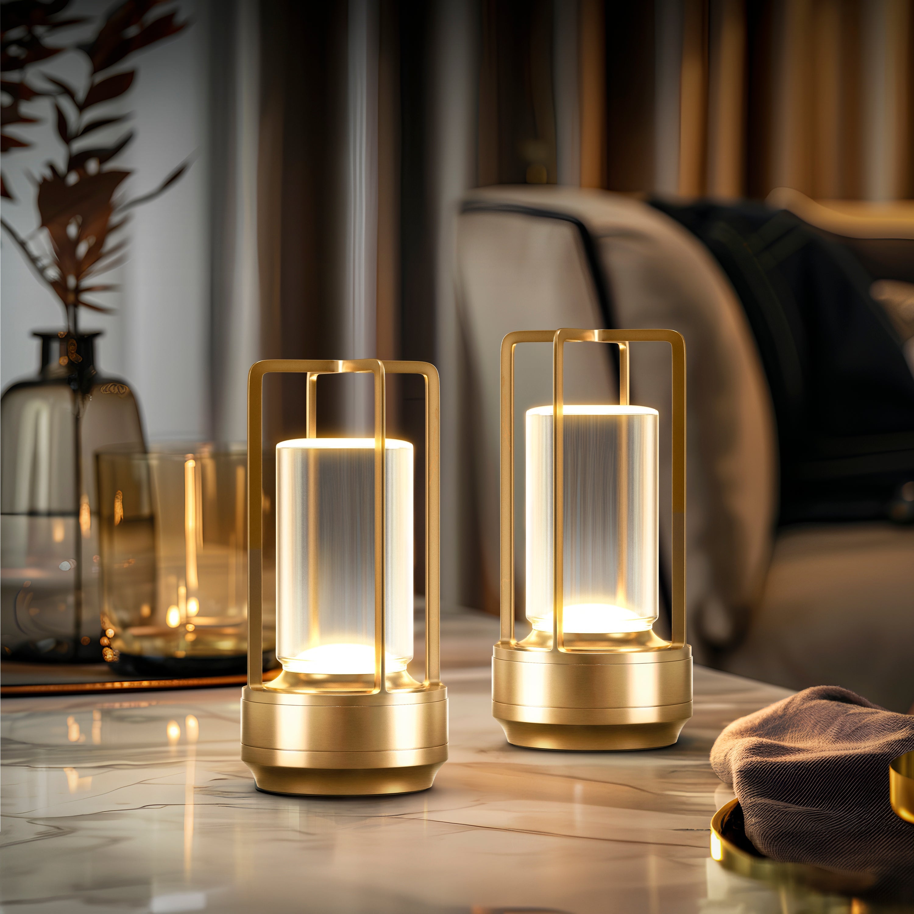 Crystal – Lampe de table effet cristal / lumière scintillante