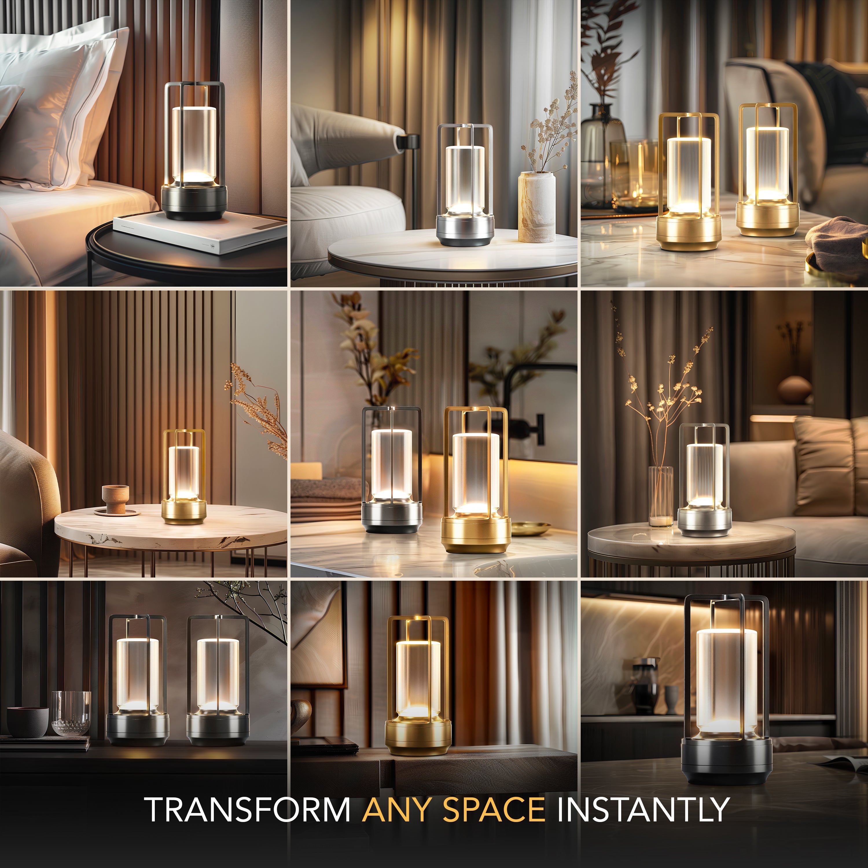 Crystal – Lampe de table effet cristal / lumière scintillante