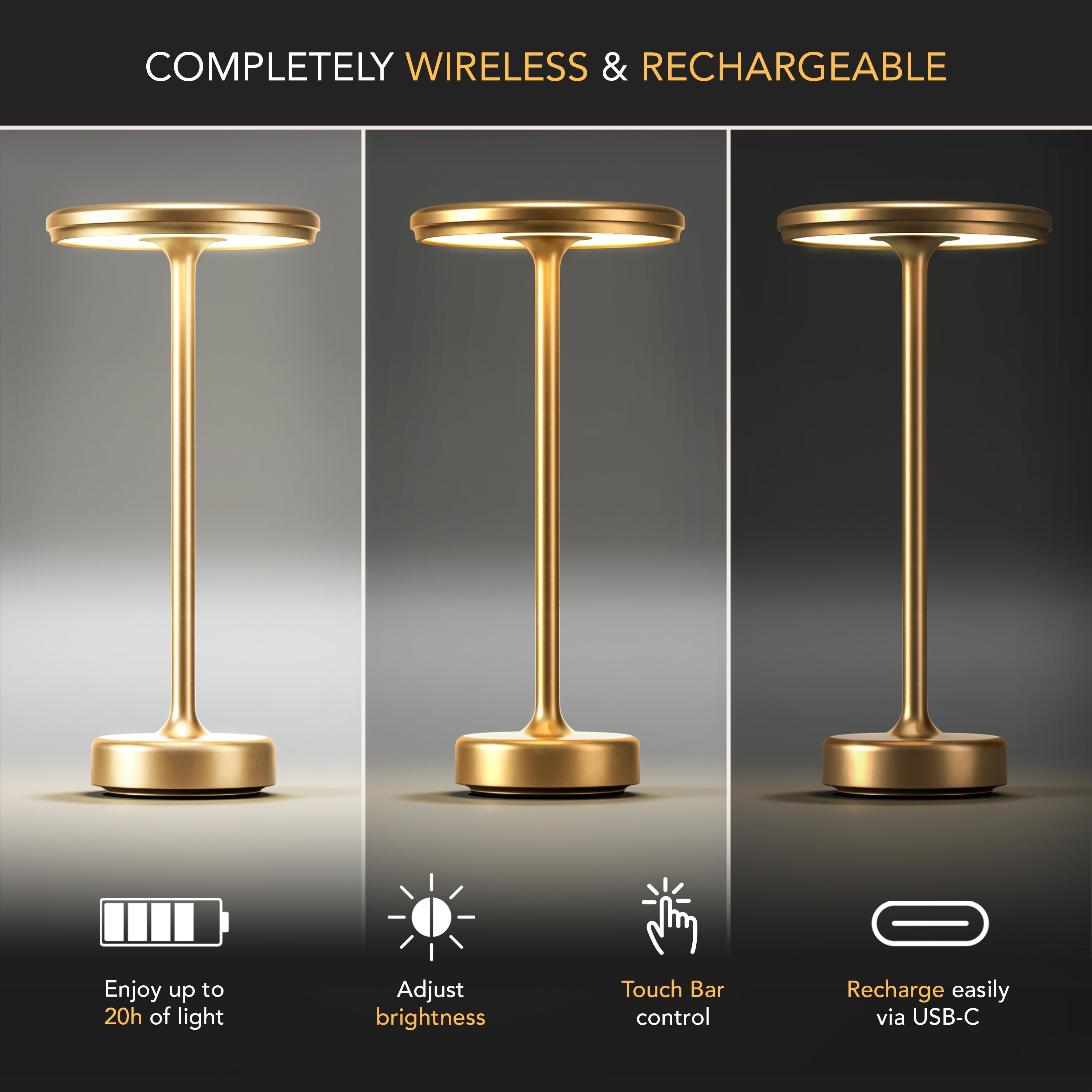 Solara – Lampe de table élégante à lumière douce